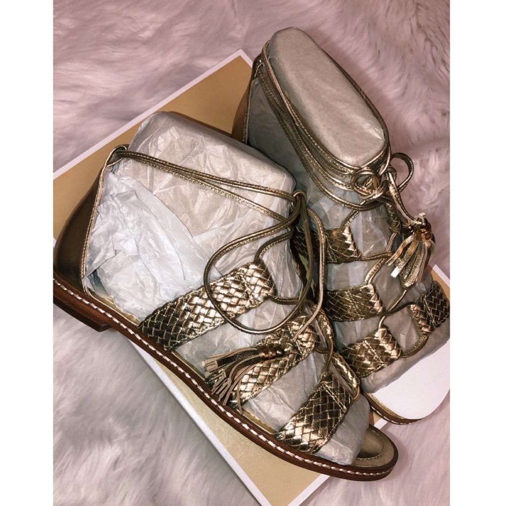 PALE GOLD MK SANDALS
